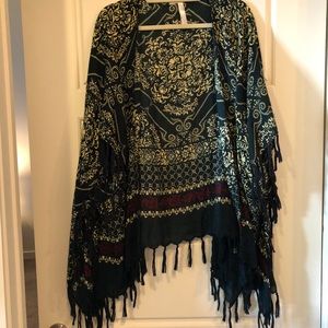 Free People Fringe Kimono